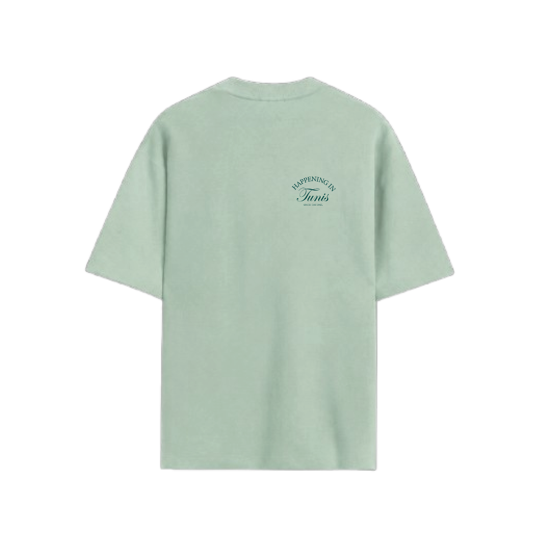 Happening in Tunis Mint Green Tee