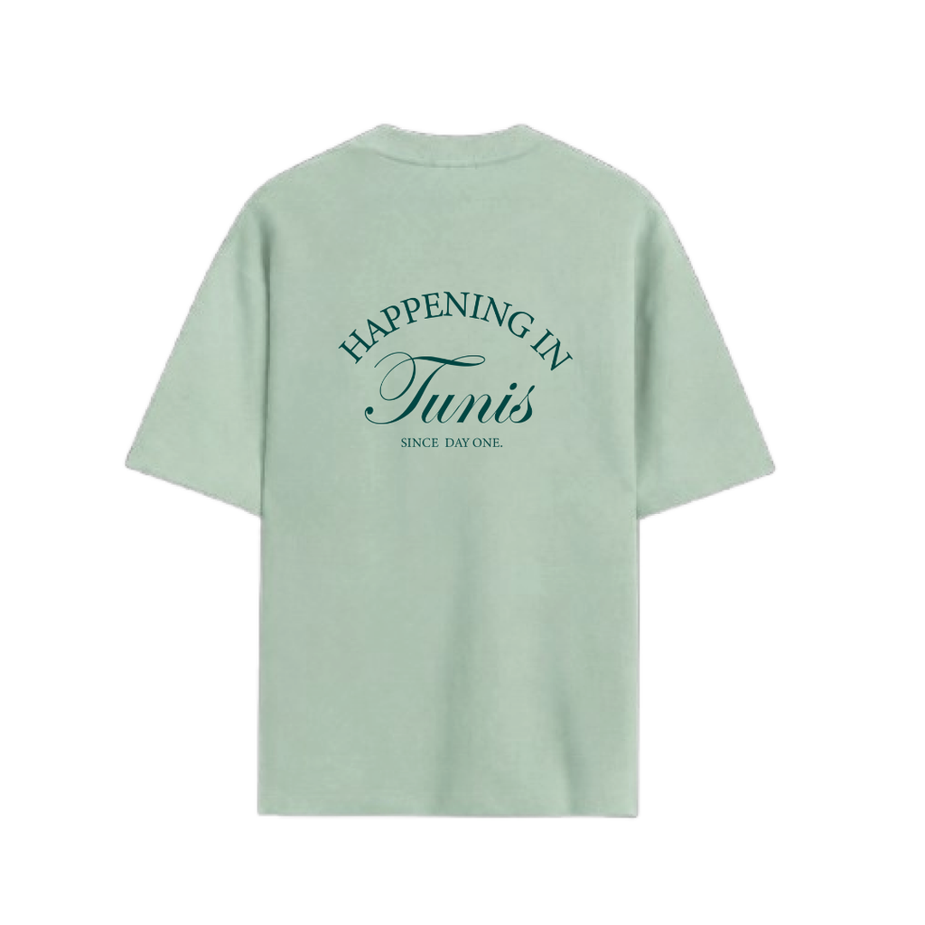 Happening in Tunis Mint Green Tee