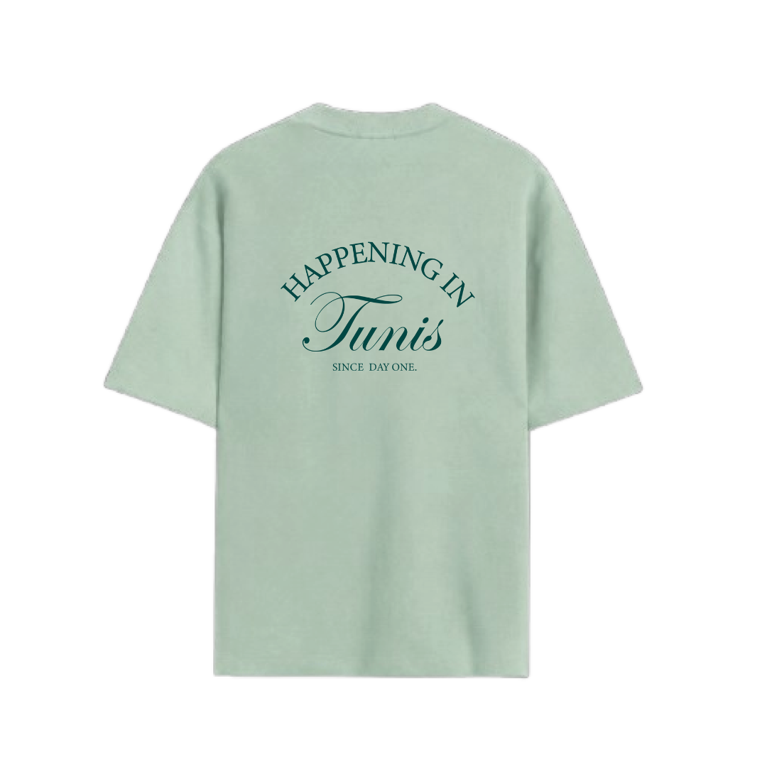 Happening in Tunis Mint Green Tee