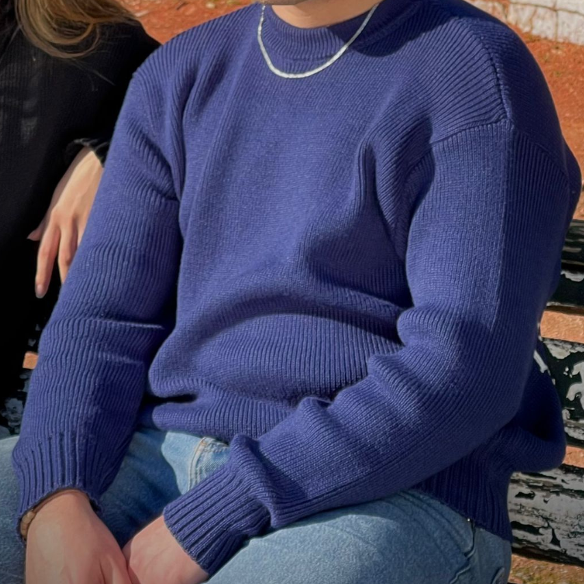 Happening in Tunis Heavyweight Navy Blue  Knit